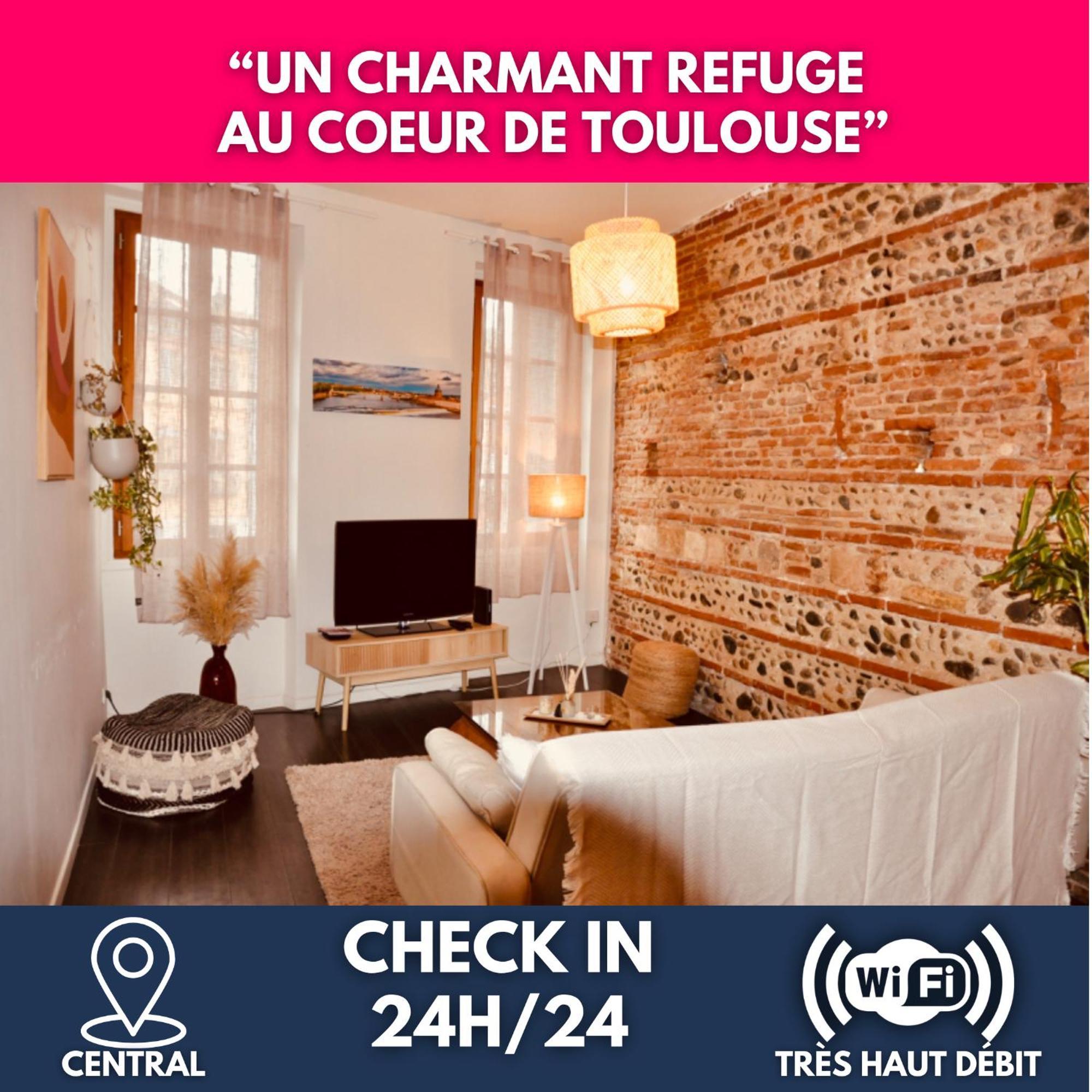 툴루즈 Le Charme D'Arnaud Hypercentre Wifi Accueil Gratuit H24 아파트 외부 사진
